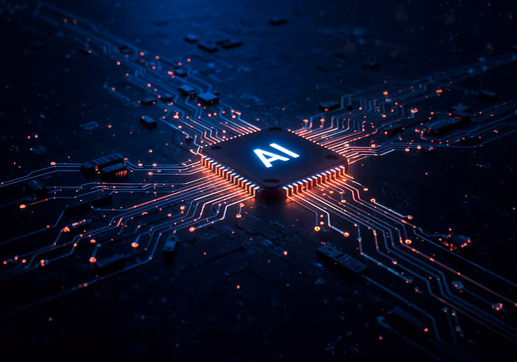 Futuristic ai chip circuit board 23 2151977487